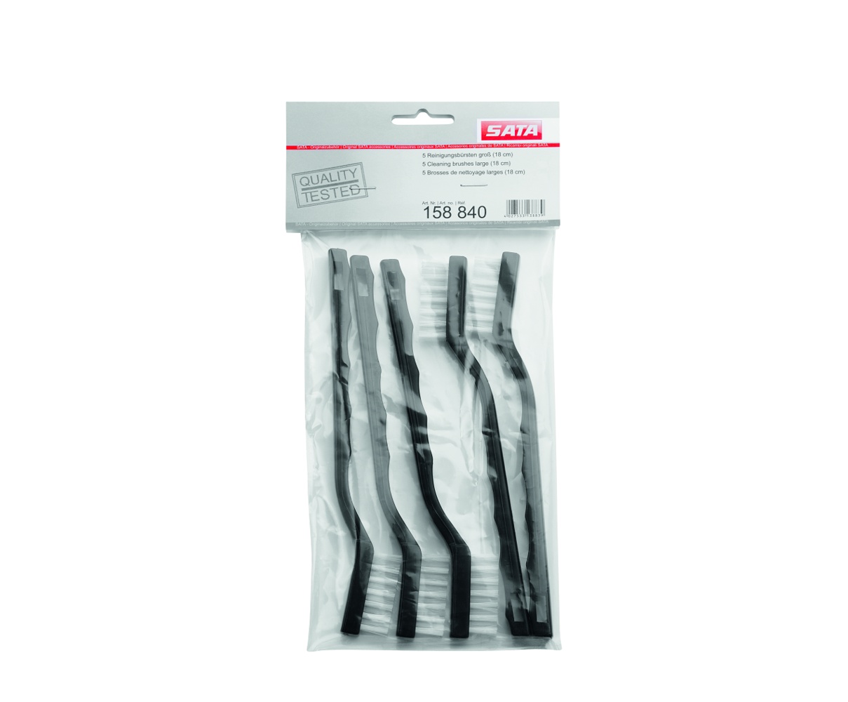 SATA Reinigungsbürsten groß – Set mit 5 Stück zur Reinigung von Spritzpistolen