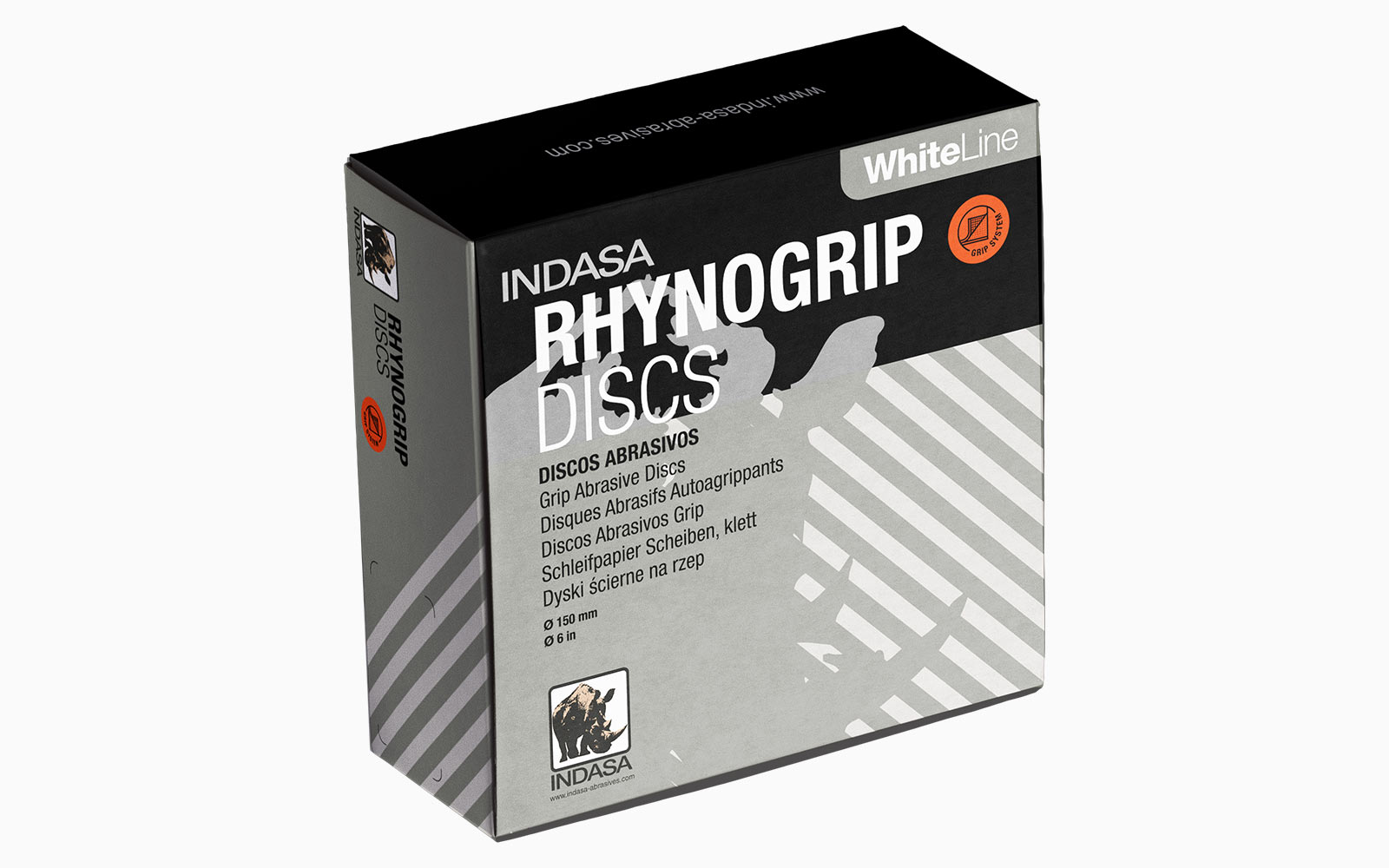 RHYNOGRIP Indasa RHYNOGRIP WHITE LINE D150 15H Schleifscheiben