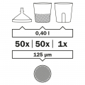 SATA LCS Liner Cup 0,40 l