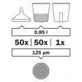 SATA LCS Liner Cup 0,85l